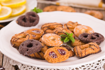 Shortcrust pastry biscuits.