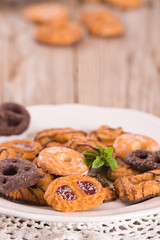 Shortcrust pastry biscuits.