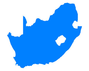 Karte von Südafrika