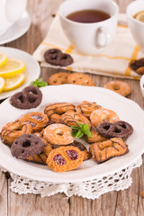 Shortcrust pastry biscuits.