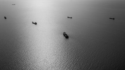 black and white shipping containers import and export international business