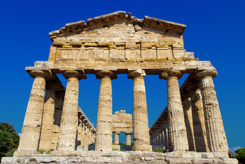 The greek Temple of Hera-II. Paestum, Italy