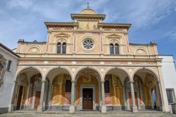 Madonna del Sasso, medieval monastery at Locarno in Switzerland
