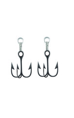 fishing hooks on white background