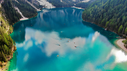 Lake of Braies, it's colors are magical, a corner of paradise in Sudtirol
