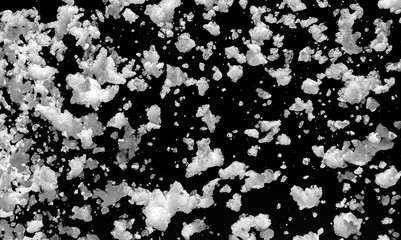 Soap foam on a black background as a background for design. The atmosphere of the holiday and summer outdoor recreation.