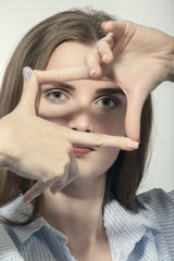 Fototapeta premium fingers in frame