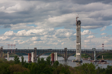Fototapeta premium Bridge in Zaporizhia