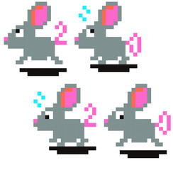 ねずみ2020 ドット絵