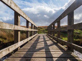 Wooden bridge in Wales