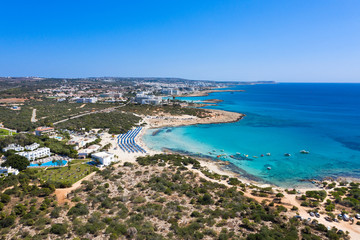 Fototapeta na wymiar The Landa beach in Cyprus