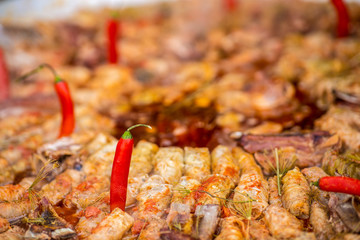 pictures with Food from a Romanian street food festival