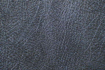 black faux leather texture. Free space for text.