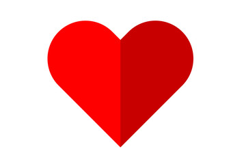 a flat heart. love. Valentine's day