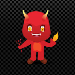 Vector of  halloween character in cartoon style. Children in costumes for Halloween_Vector, Illustration.