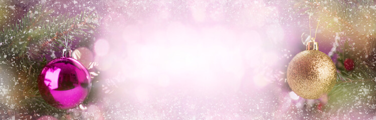 Christmas background. Benner space for Christmas decorations and pine branches. Empty with copy space for ad text