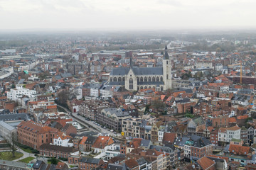 Fototapeta na wymiar Church of Our Lady-across-the-Dyle in the city of Mechelen, Belgium