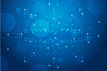 Abstract futuristic circuit board Illustration, high computer technology background. Hi-tech digital technology concept. Vector circuit board pattern for technology background
