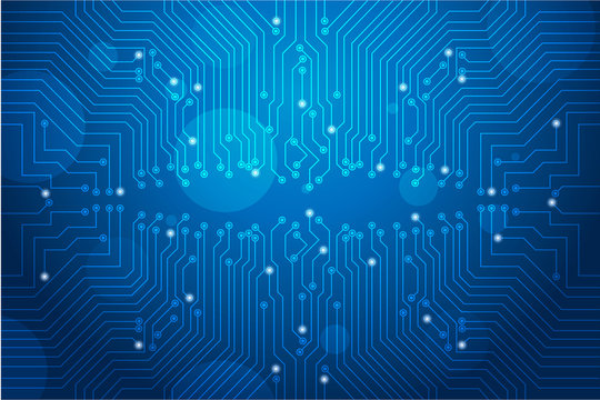 Abstract futuristic circuit board Illustration, high computer technology background. Hi-tech digital technology concept. Vector circuit board pattern for technology background