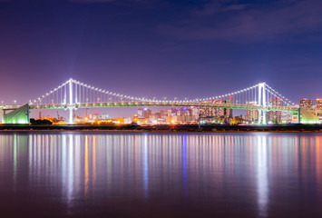 rainbow bridge in Japan.