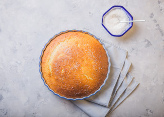 Revani. sweet semolina pastry, traditional turkish dessert