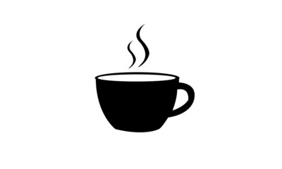 cup of tea or coffee vector symbol logo design