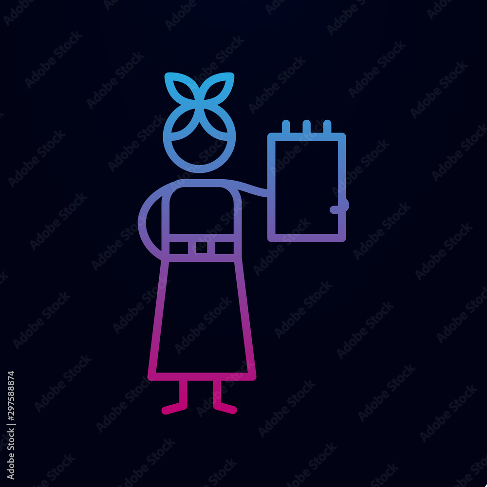 Poster notebook, adventure nolan icon. simple thin line, outline vector of adventure icons for ui and ux, w