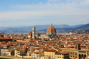 Fototapeta na wymiar Ancient city of Florence, Italy