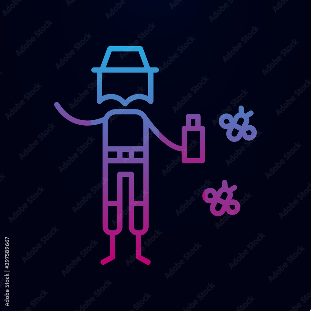 Aufkleber bug repellent, adventure nolan icon. simple thin line, outline vector of adventure icons for ui and 