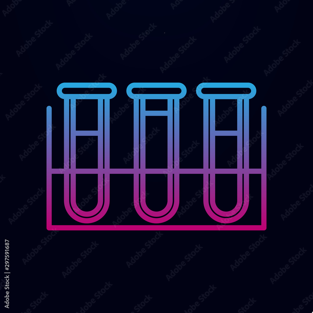 Poster flasks nolan icon. simple thin line, outline vector of blood donation icons for ui and ux, website o