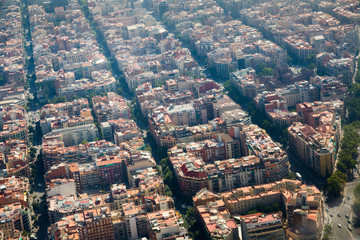 Fototapeta premium Residential area of Barcelona in Spain