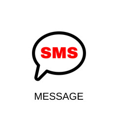 Message icon. SMS symbol design. Stock - Vector illustration can be used for web.