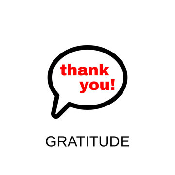 Thank You icon. Gratitude symbol design. Stock - Vector illustration can be used for web.