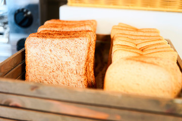 Natural tasty Bread on white background Diet healthy