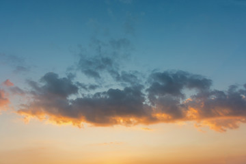 dramatic sky with clouds