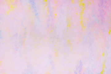 Abstract marble fluid art mix pastel yellow blue punk and purple acrylic paint on paper background