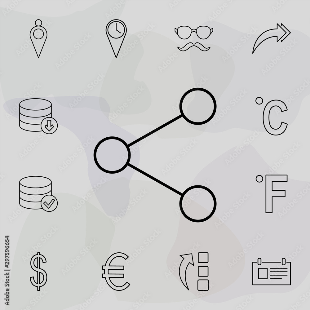 Poster blockchain icon. universal set of web for website design and development, app development