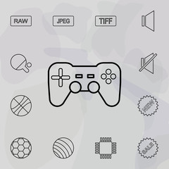 joystick icon. Universal set of web for website design and development, app development