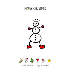 성탄절 / 손으로 그린 성탄절 카드