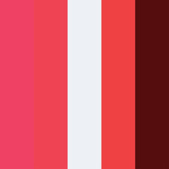 Red color palette vector illustration set