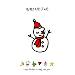 성탄절 / 손으로 그린 성탄절 카드