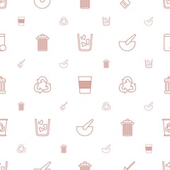 garbage icons pattern seamless white background