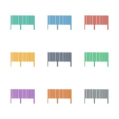 bar code icon white background