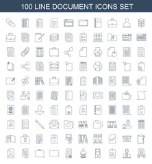 Obraz premium 100 document icons