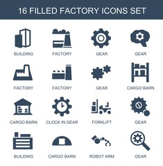 16 factory icons