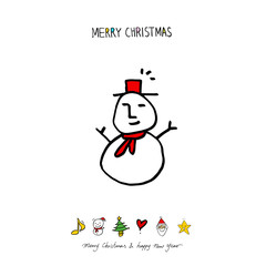 성탄절 / 손으로 그린 성탄절 카드