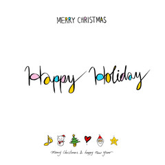 성탄절 / 손으로 그린 성탄절 카드