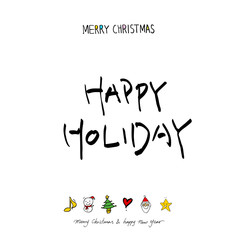 성탄절 / 손으로 그린 성탄절 카드