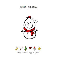 성탄절 / 손으로 그린 성탄절 카드