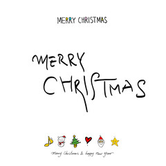 성탄절 / 손으로 그린 성탄전 카드